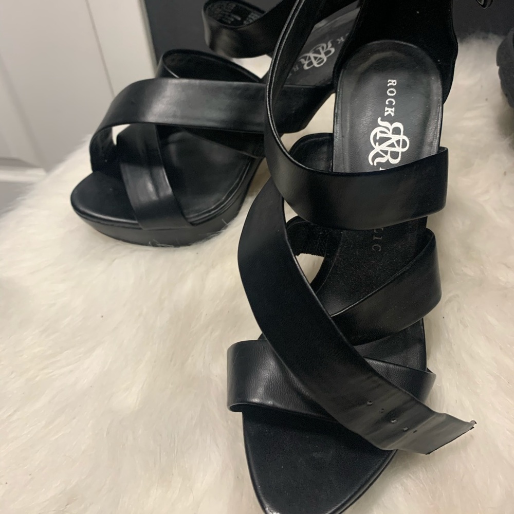 Black sexy stiletto heels rock republic